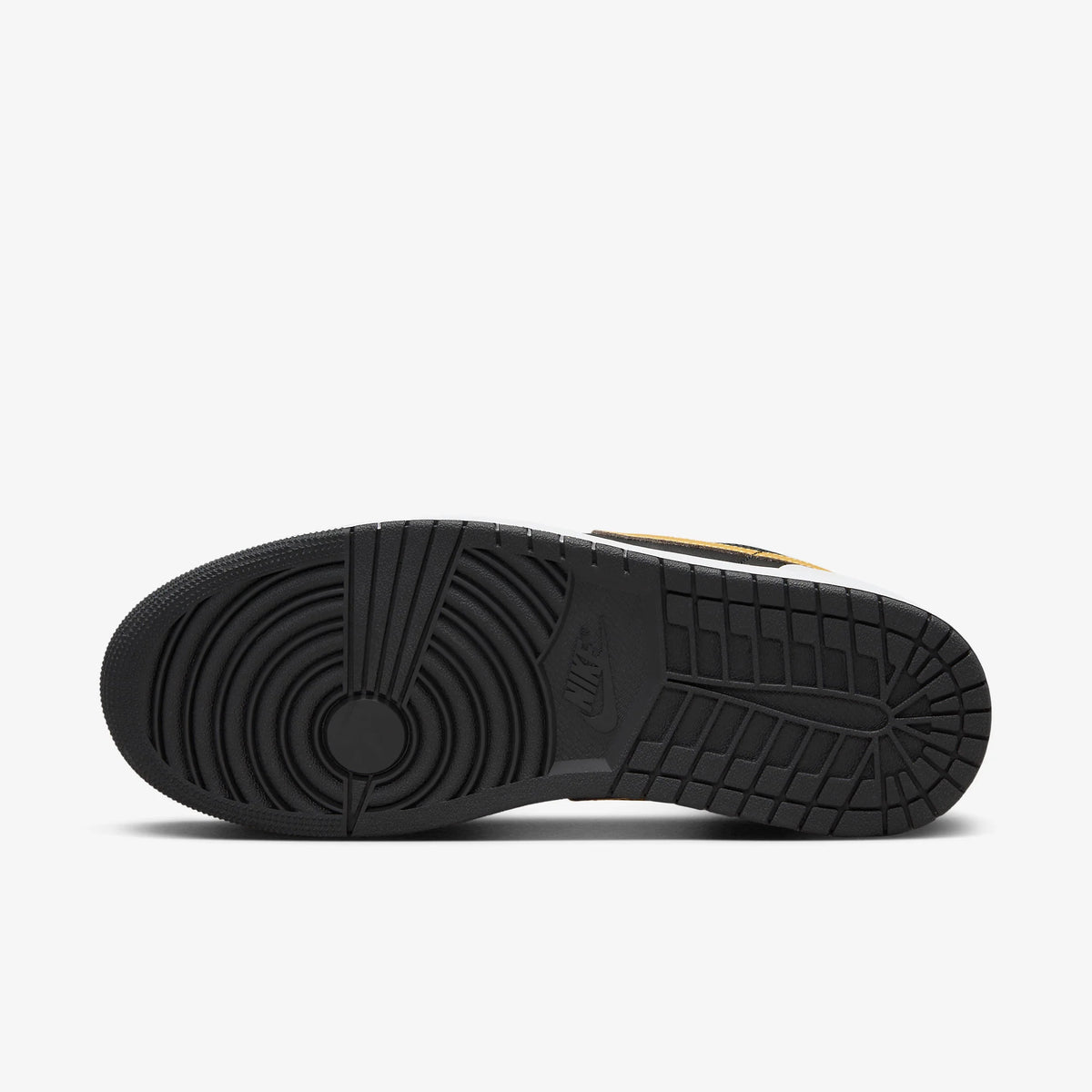 Air Jordan 1 Low — White/Black/Metallic Gold