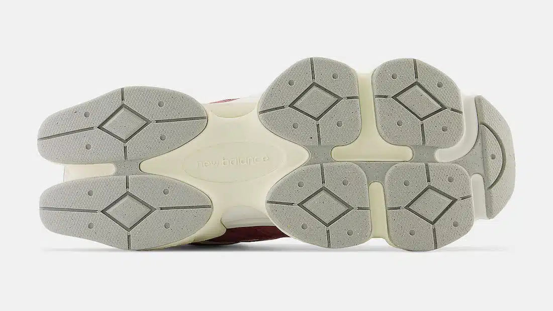 New Balance 9060 — Washed Burgundy/Cream/Grey