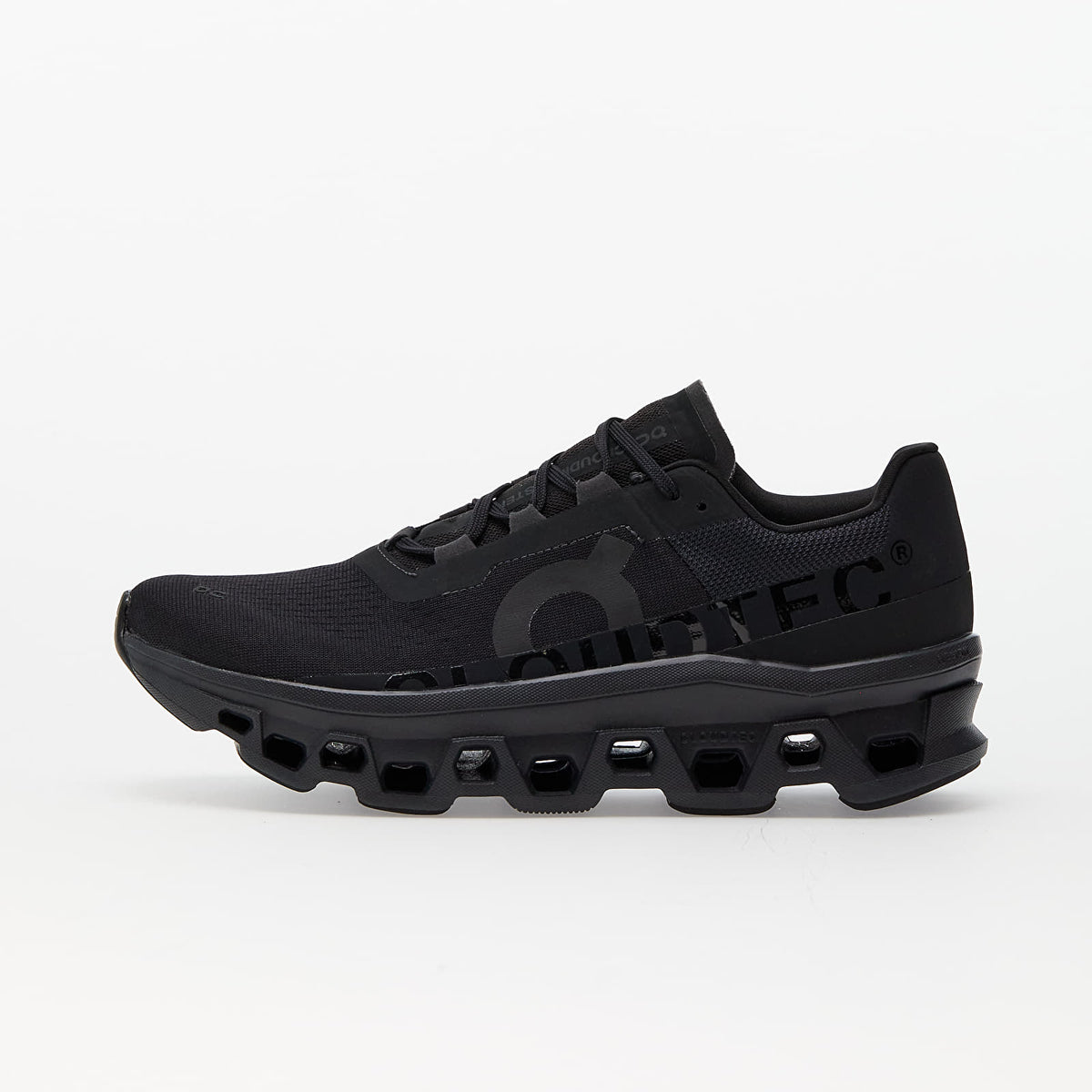 On Cloudmonster — All Black