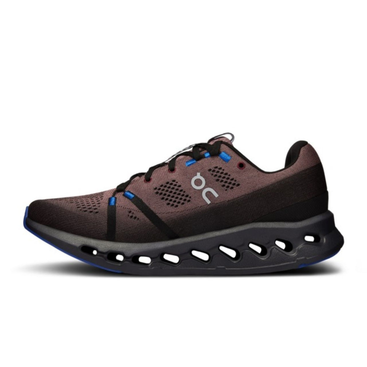 On Cloudsurfer — Black/Cobalt