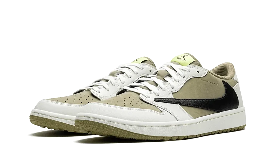 Air Jordan 1 Low Golf x Travis Scott — Neutral Olive