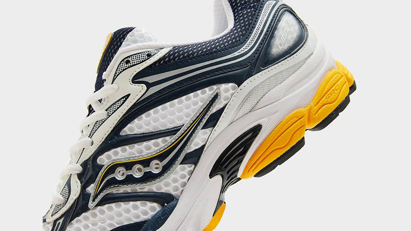 Saucony Omni 9 — White/Navy/Yellow
