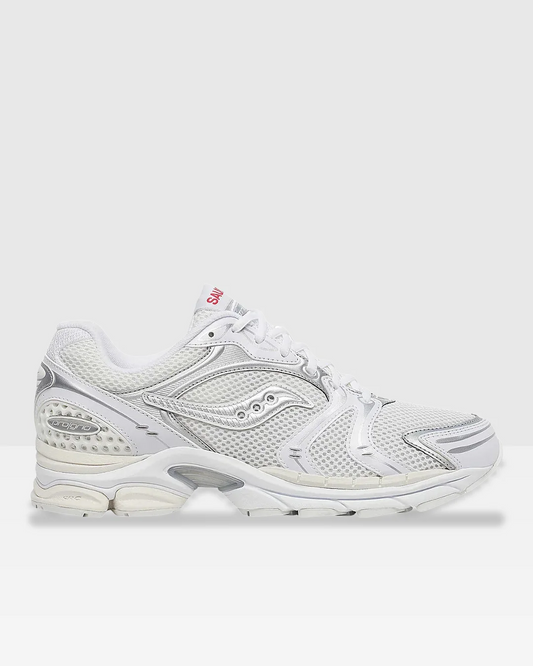 Saucony ProGrid Triumph 4 — Heritage White/Silver